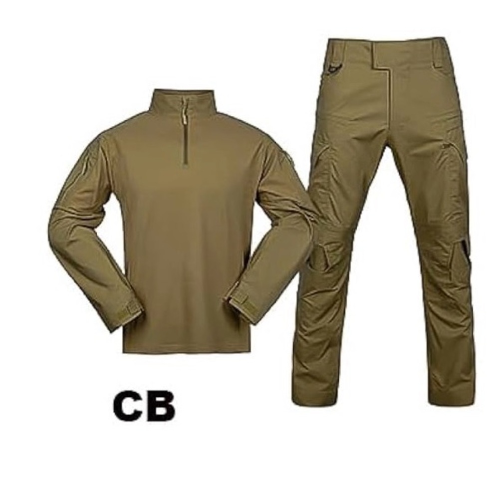 Casual Tan Shirt and Pants Set